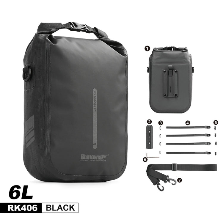 Rhinowalk RK406 6L Outdoor Cycling Quick-release Buckle Waterproof Bicycle Front Fork Bag