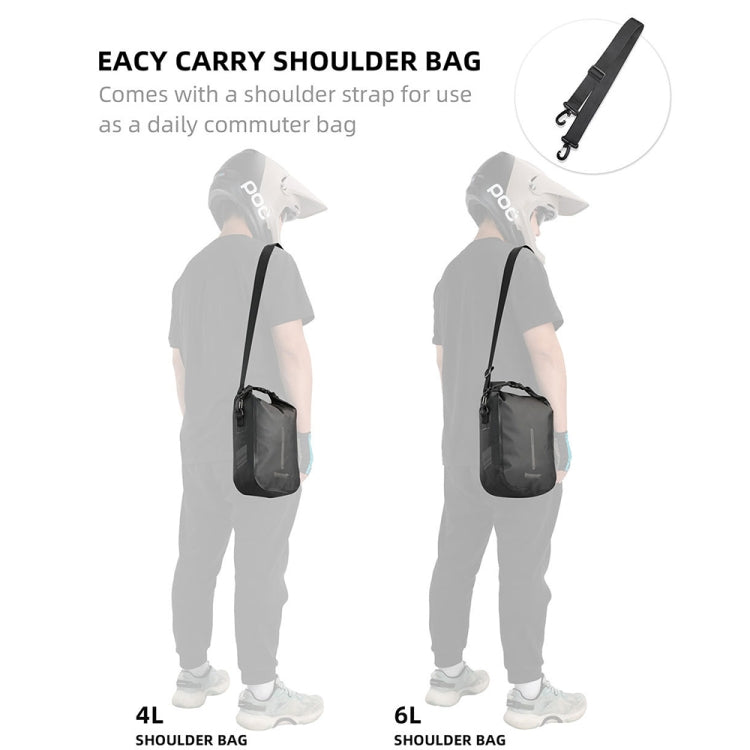 Rhinowalk RK404 4L Outdoor Cycling Quick-release Buckle Full Waterproof Bicycle Front Fork Bag