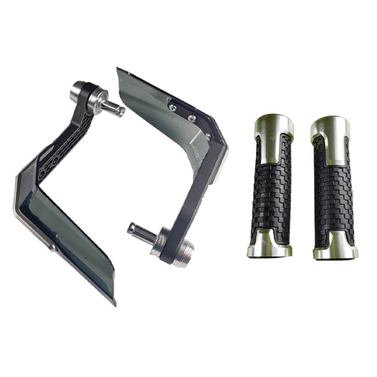 4 In 1 Motorcycle Modification Accessories Horn Windshield Windproof Protective Cover+Handlebar Plastic Throttle Grip Accessories