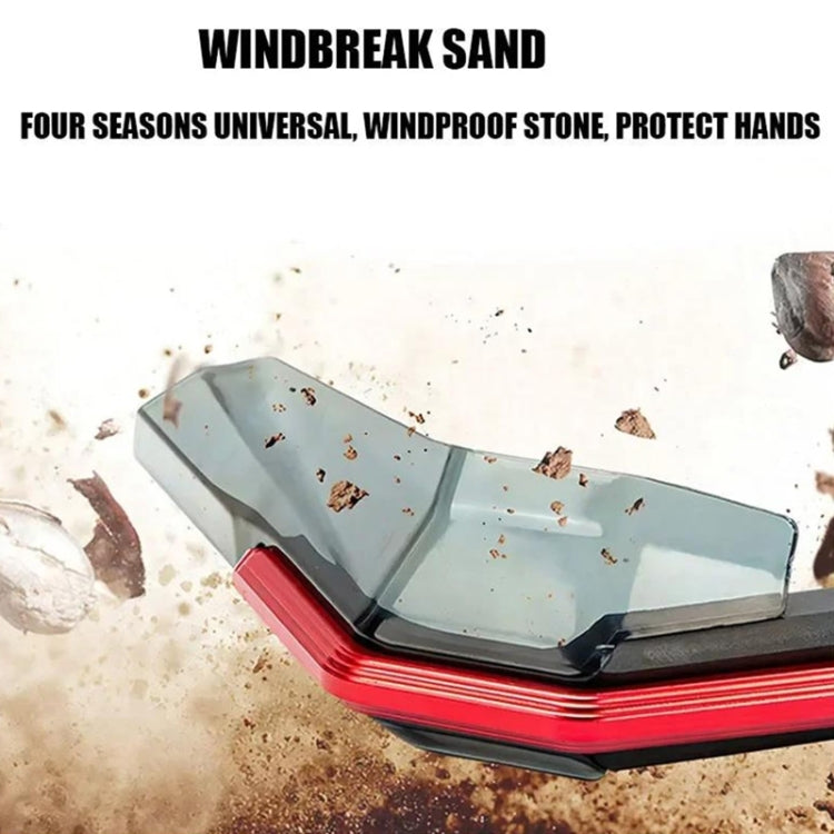 4 In 1 Motorcycle Modification Accessories Horn Windshield Windproof Protective Cover+Handlebar Plastic Throttle Grip Accessories