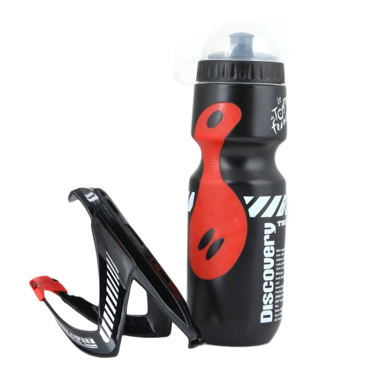 650ml Mountain Bike Water Bottle Set Outdoor Cycling Sports Bottle With V-shaped Holder Cage