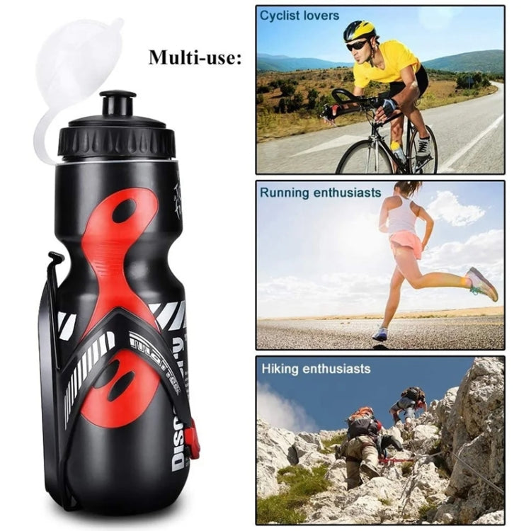650ml Mountain Bike Water Bottle Set Outdoor Cycling Sports Bottle With V-shaped Holder Cage