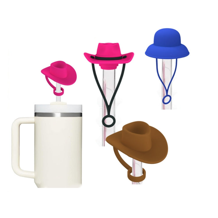 4pcs /Set Silicone Straw Cap 6-10mm Universal Size Dust Plugs