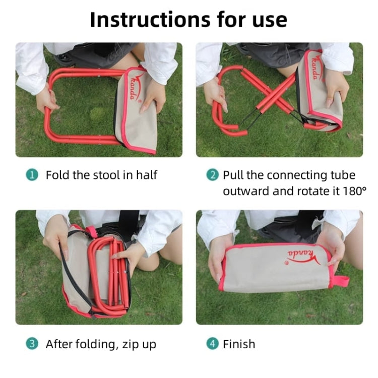 Kanda Bag-Type Folding Fishing Chair Portable Outdoor Travel Sketching Stool