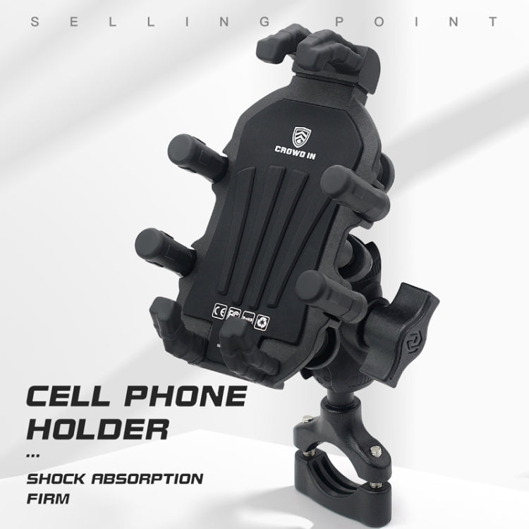 Outdoor Motorcycle Aluminum Alloy Shock-absorbing Mobile Phone Holder
