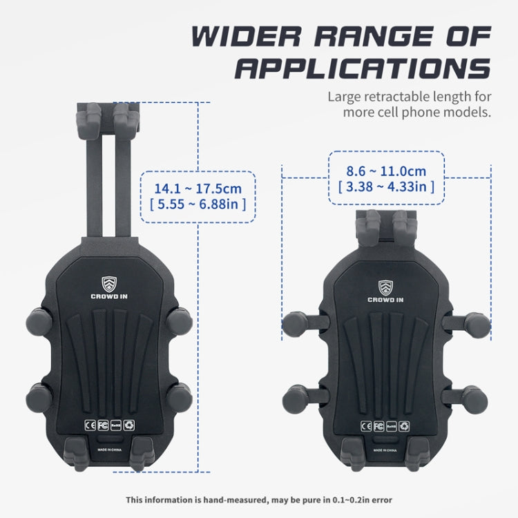 Outdoor Motorcycle Aluminum Alloy Shock-absorbing Mobile Phone Holder