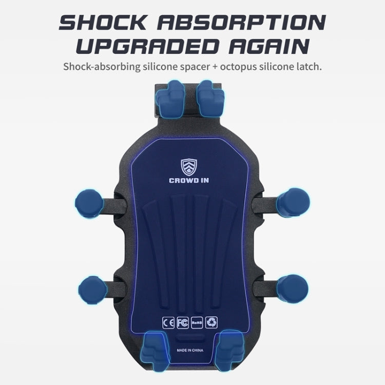 Outdoor Motorcycle Aluminum Alloy Shock-absorbing Mobile Phone Holder