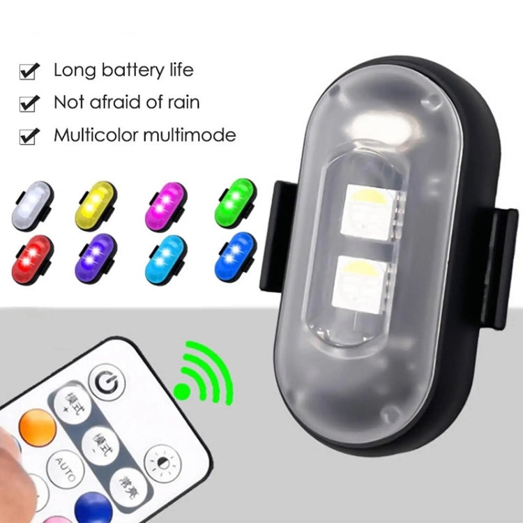 Wireless Remote Control Motorcycle Universal Colorful Flashing Warning Light