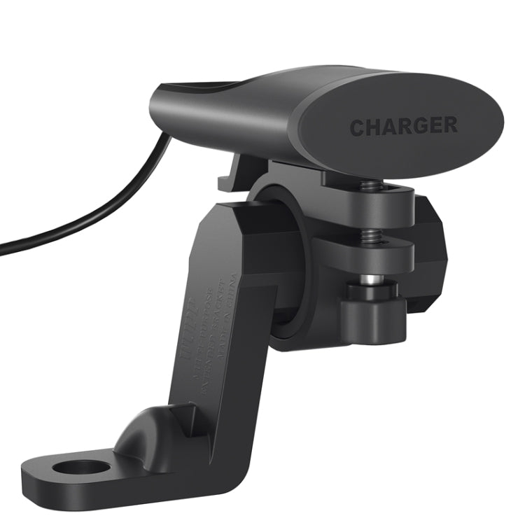 Motorcycle PD+USB Fast Charging Mobile Phone Charger Rearview Mirror Extension Bracket