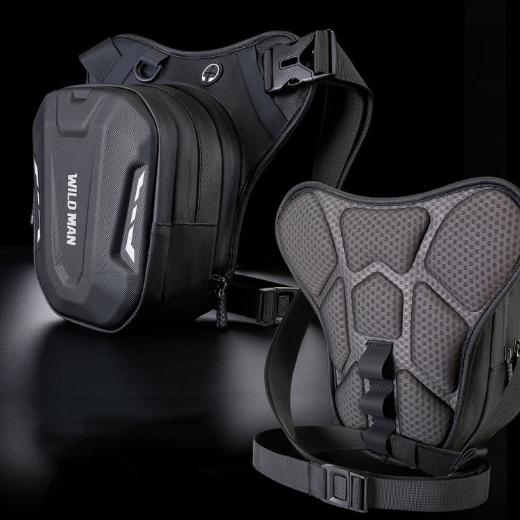 WILD MAN L1 3L Outdoor Motorcycle Riding Hard Shell Waist Bag Sports Cross-body Bag