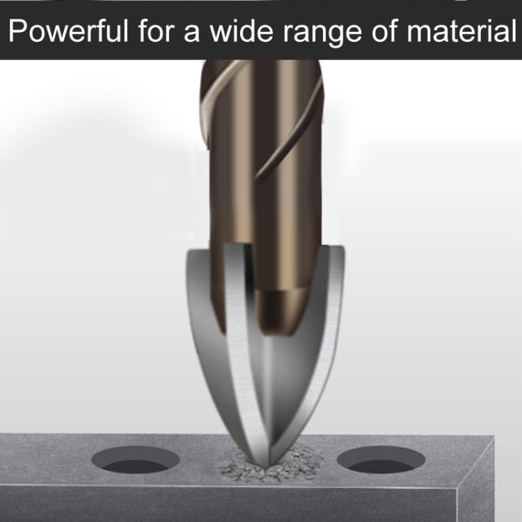 Hexagonal Shank Spiral Flute Cross Alloy Drill Bits Glass Tile Four Edge Drivers