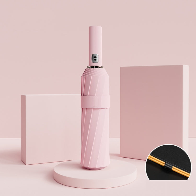 24 Bones Vinyl Folding Umbrella Sunny and Rainy Fully Automatic Sun Shading Umbrella