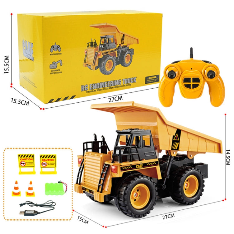 2.4G RC Dumper Truck Simulation Engineering Vehicle Model Children Electrical RC Truck Toy