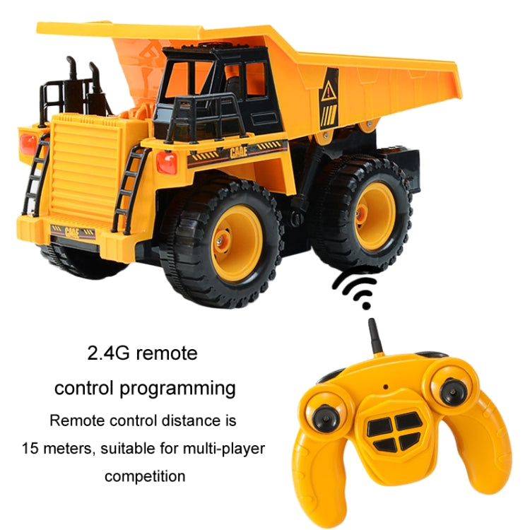 2.4G RC Dumper Truck Simulation Engineering Vehicle Model Children Electrical RC Truck Toy
