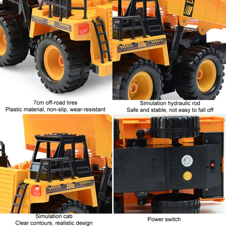 2.4G RC Dumper Truck Simulation Engineering Vehicle Model Children Electrical RC Truck Toy