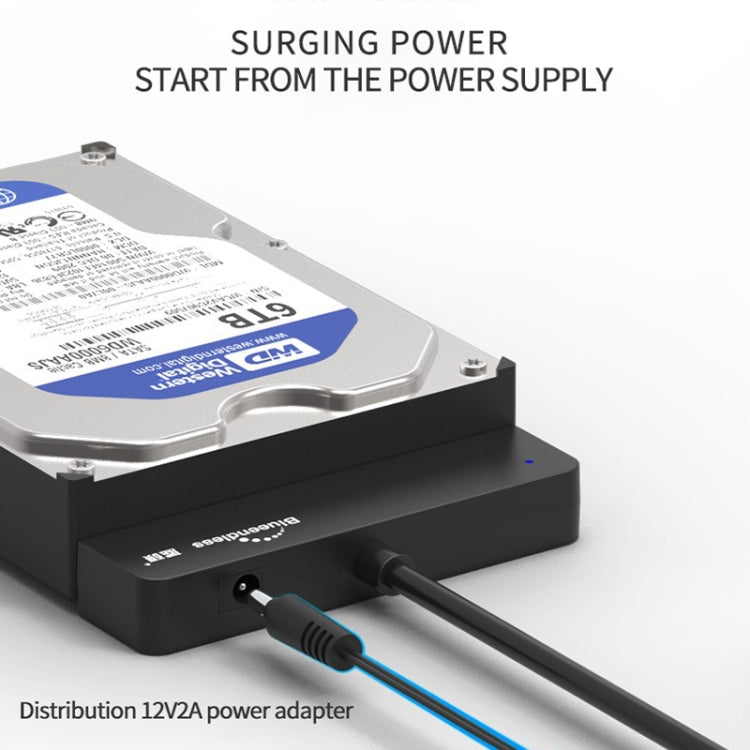 Blueendless US35 USB3.0 To SATA Adapter 2.5 / 3.5-Inch Hard Drive SSD Reader