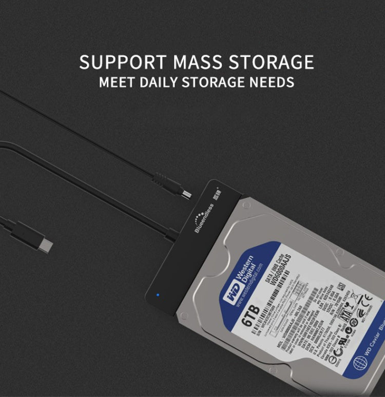 Blueendless US35 USB3.0 To SATA Adapter 2.5 / 3.5-Inch Hard Drive SSD Reader