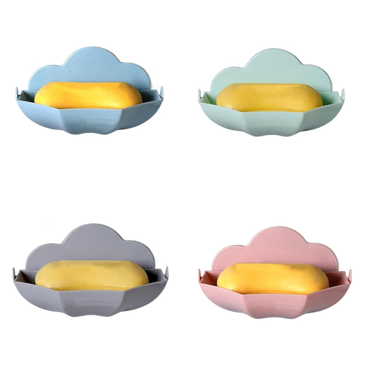 Cloud-shaped Soap Box Drain-free Wall-mounted Cute Soap Rack