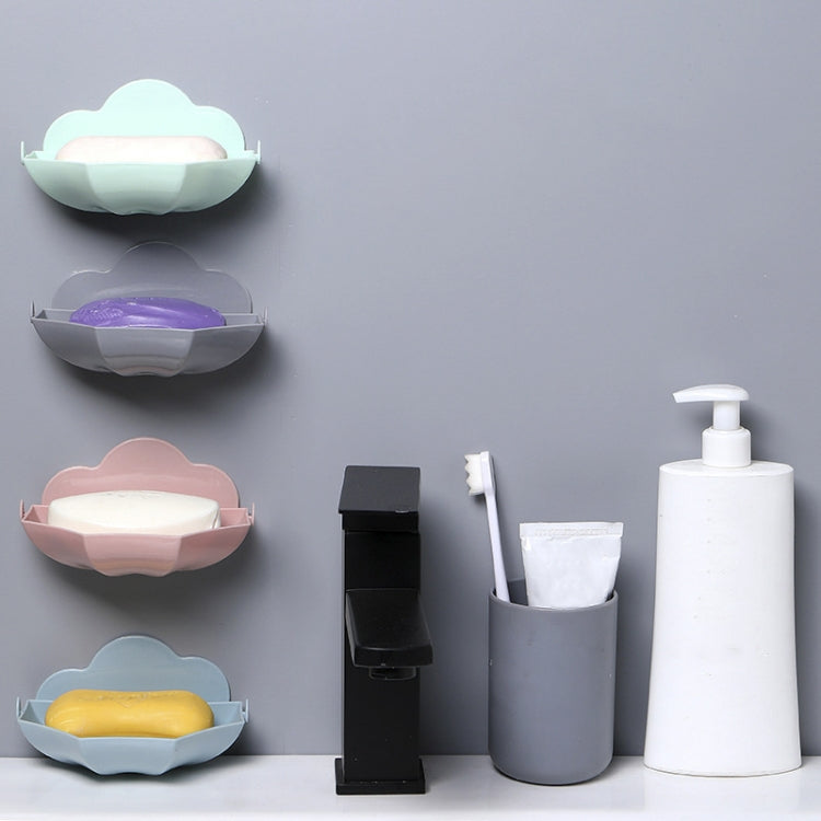 Cloud-shaped Soap Box Drain-free Wall-mounted Cute Soap Rack