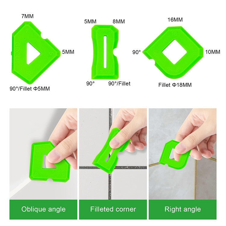 2sets Multifunctional Glue Scraper Silicone Seam Scraper