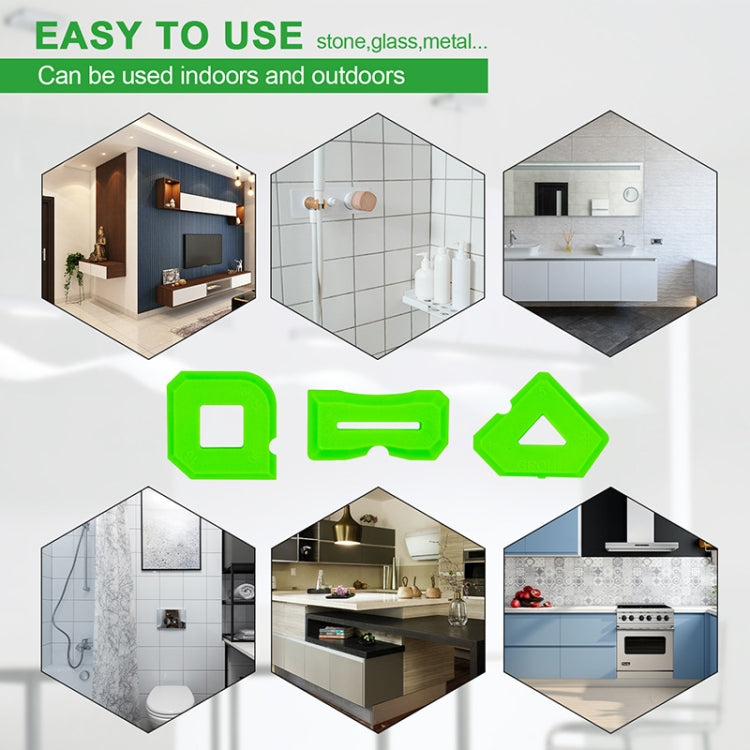 2sets Multifunctional Glue Scraper Silicone Seam Scraper