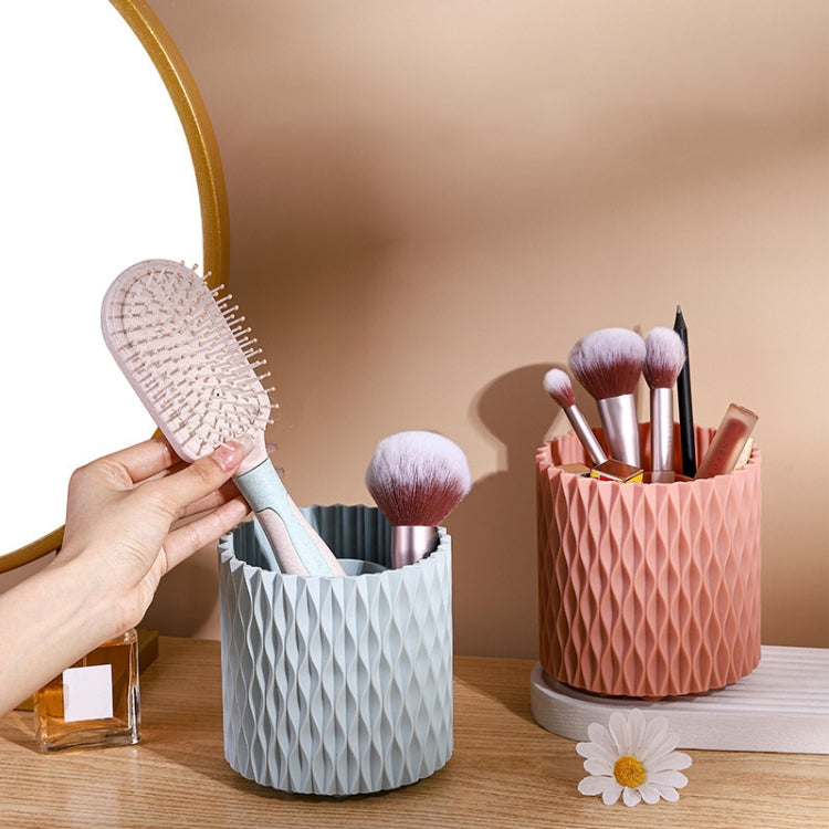 Desktop Rotating Makeup Brush Storage Box Multifunctional Office Pen Holder