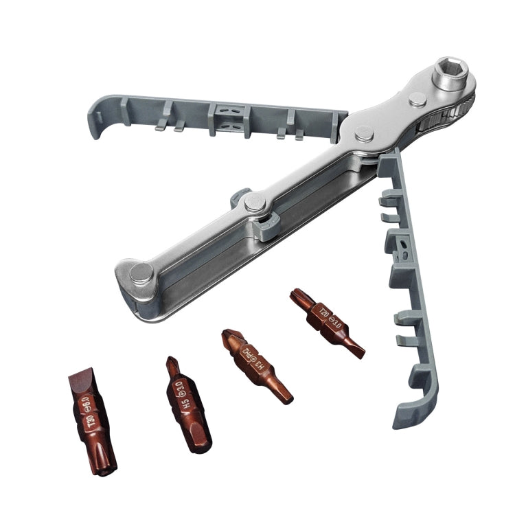 36-Tooth Bi-Directional Ratcheting Screwdriver Set With 4 Double-Ended Bits