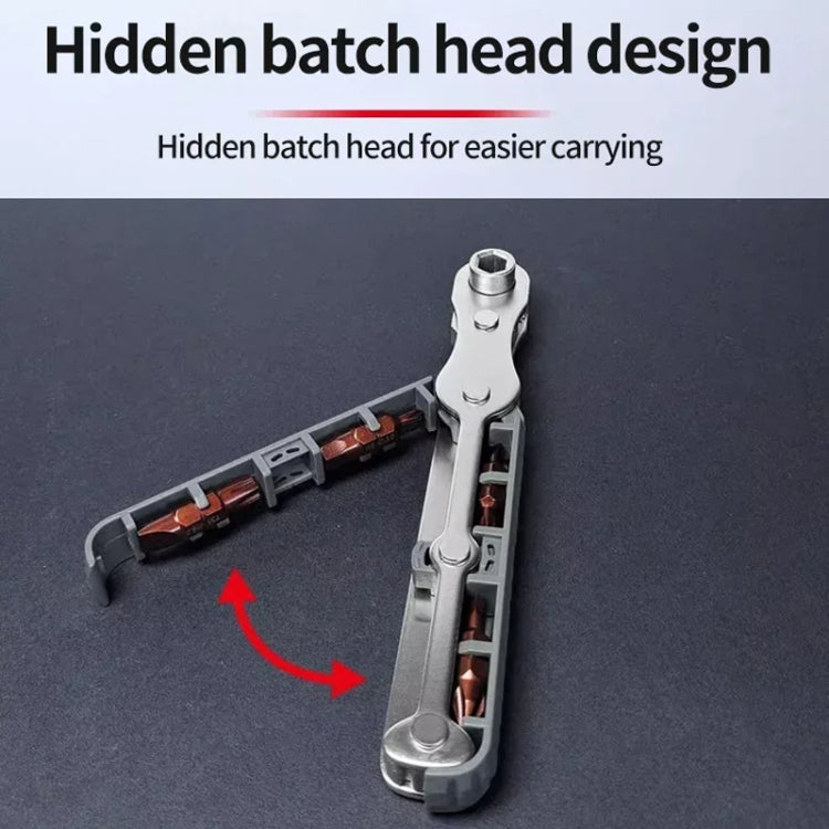 36-Tooth Bi-Directional Ratcheting Screwdriver Set With 4 Double-Ended Bits