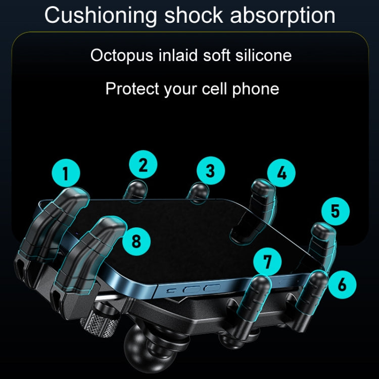 Kewig Motorcycle Octopus Holder Anti-Theft Motorcycle Cell Phone Mounts