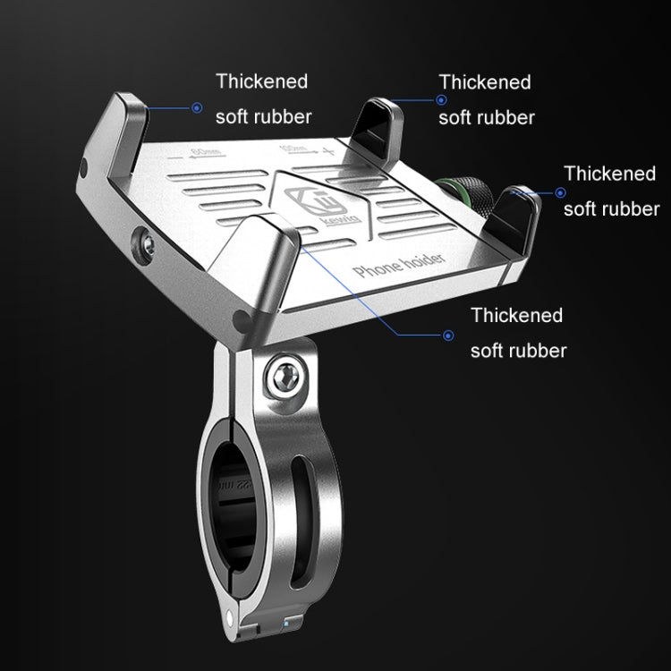 Kewig M7 Bicycle 4 Claws Aluminum Navigational Bracket Outdoor Cycling Cell Phone Holder
