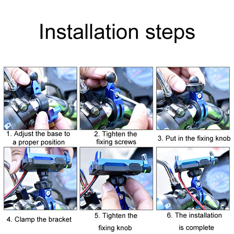 Kewig M7 Bicycle 4 Claws Aluminum Navigational Bracket Outdoor Cycling Cell Phone Holder