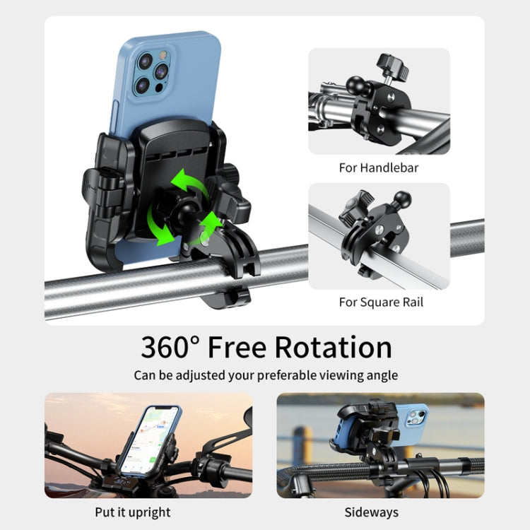 Kewig Electrical Bike Vigorously Clip Base Bracket Outdoor Cycling Cell Phone Navigation Holder