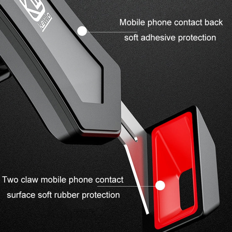 Kewig Bicycle 2 Claws Navigation Bracket Outdoor Cycling Cell Phone Holder With Safety Lock