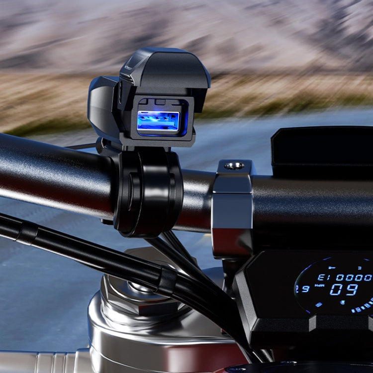 Kewig Motorcycle Phone Charger Outdoor Riding Fast Charging Waterproof USB Charging Stand