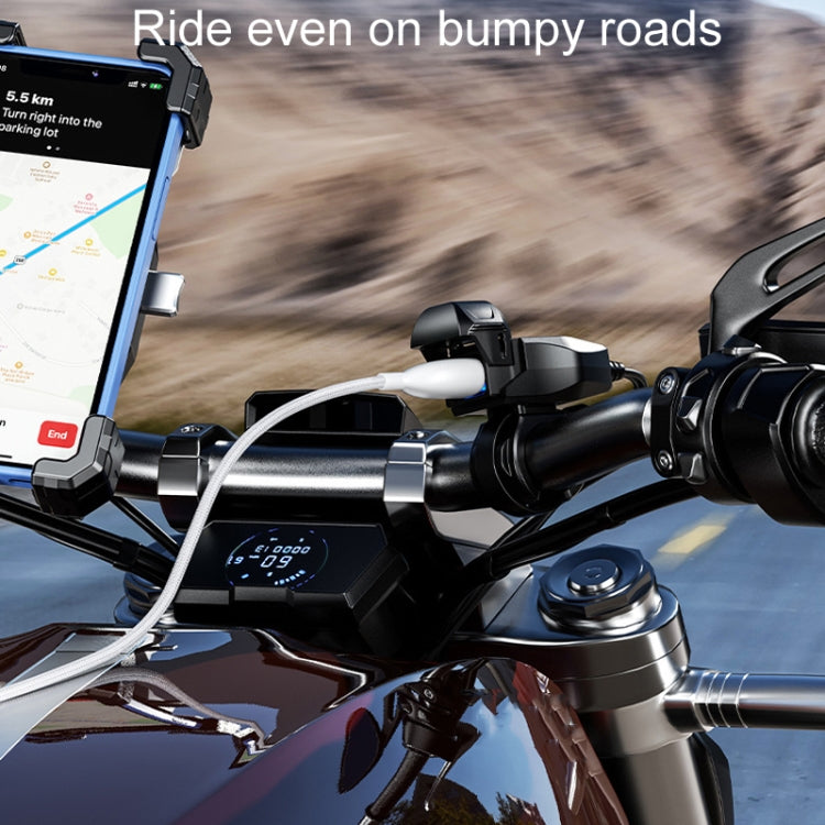Kewig Motorcycle Phone Charger Outdoor Riding Fast Charging Waterproof USB Charging Stand