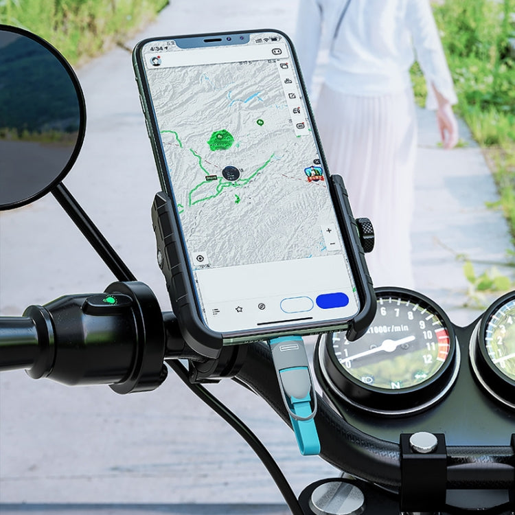 Kewig M8 Motorcycle Navigation Phone Holder Outdoor Riding Charging Bracket