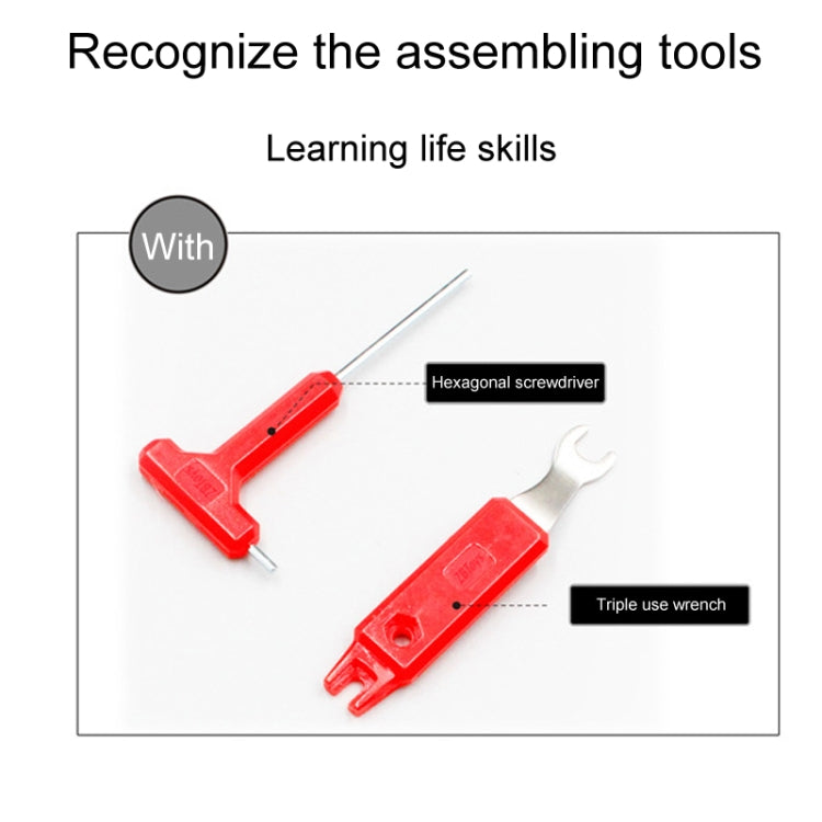 ZBToys Building Blocks Mechanical Toys Hand-Assembled Remote Control Trailer Metal Model