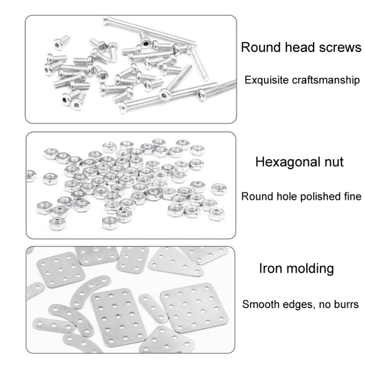 ZBToys Building Blocks Mechanical Toys Hand-Assembled Remote Control Trailer Metal Model