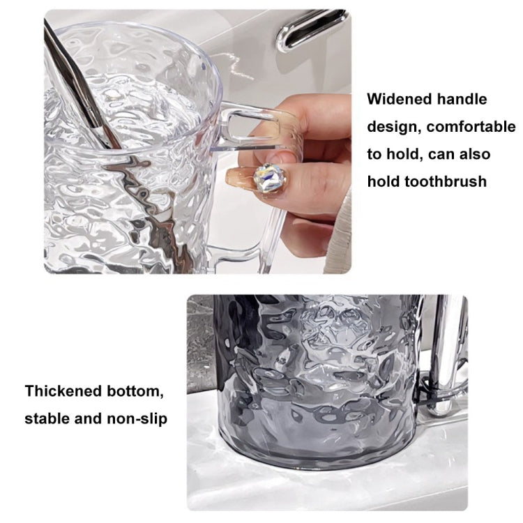 Transparent Water Ripple Mouthwash Cup Household Couple Toothbrush Cup