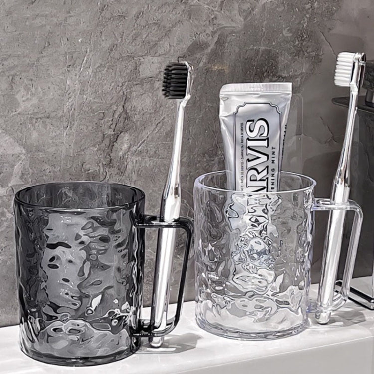 Transparent Water Ripple Mouthwash Cup Household Couple Toothbrush Cup