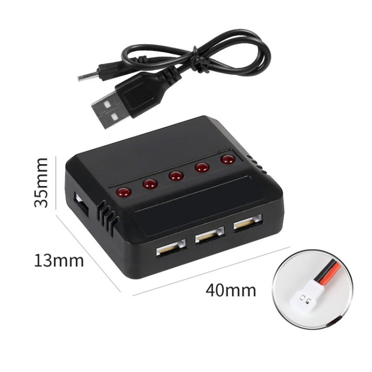 One To Five 3.7V Lithium Battery USB Charger For X5C Aircraf