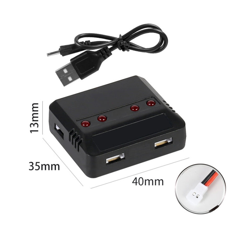 One To Four 3.7V Lithium Battery Aircraft USB Charger
