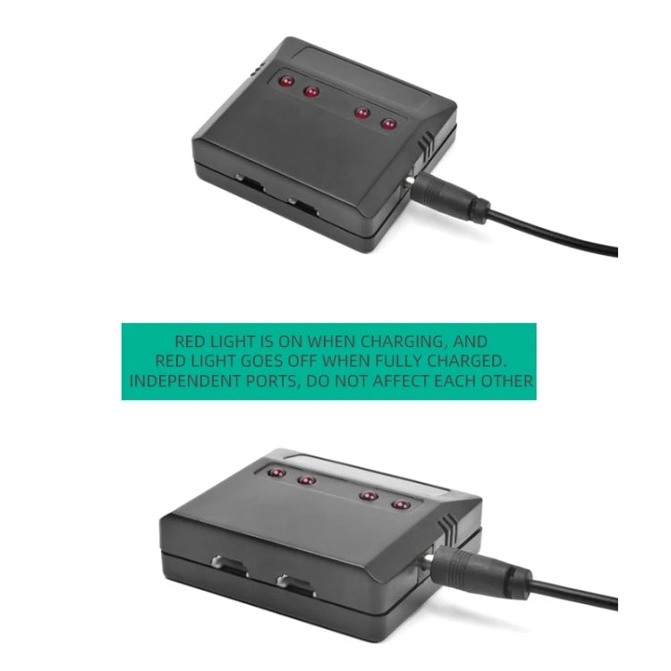 One To Four 3.7V Lithium Battery Aircraft USB Charger