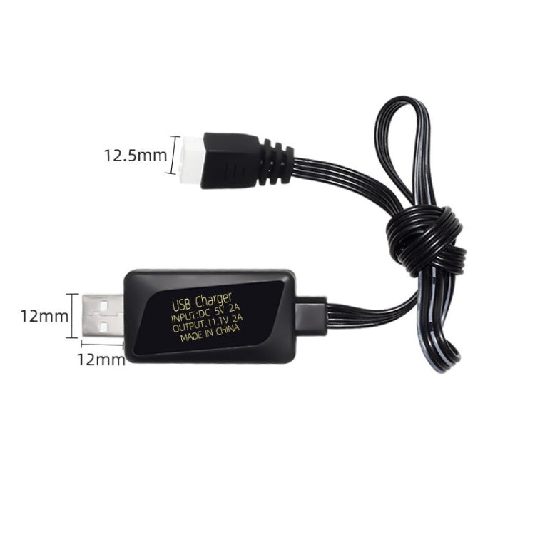 11.1V 2A 3S Lithium Battery USB Charger With Light
