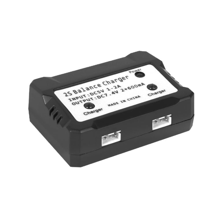 One-To-Two 7.4V Lithium Battery Overcharge Protection USB Charger With Light