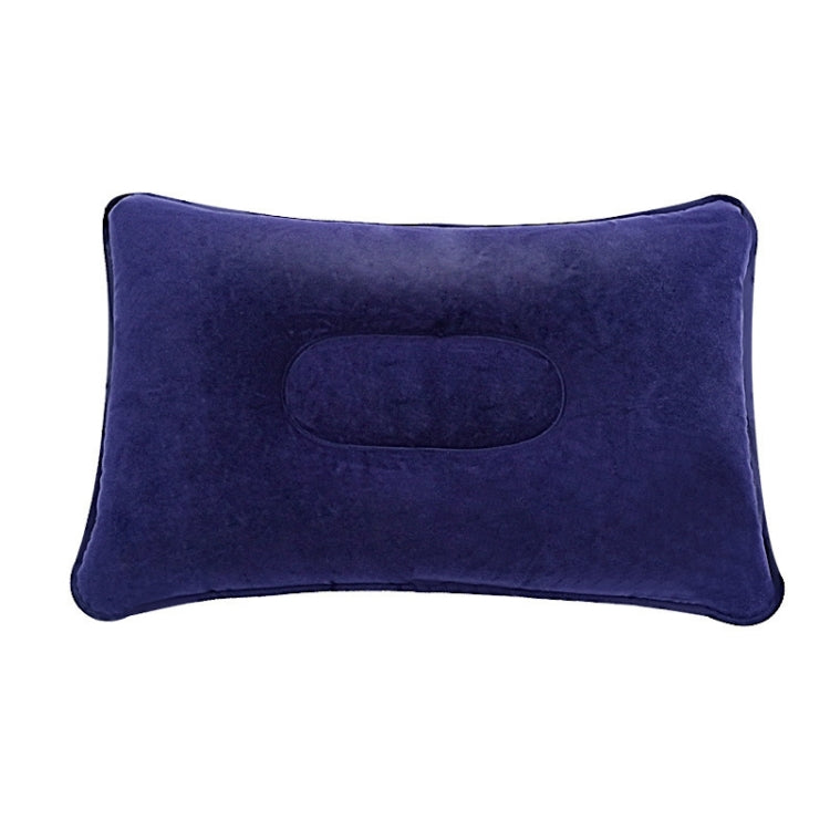 Travel Neck Flocking Inflatable Pillow Eye Mask Earplugs