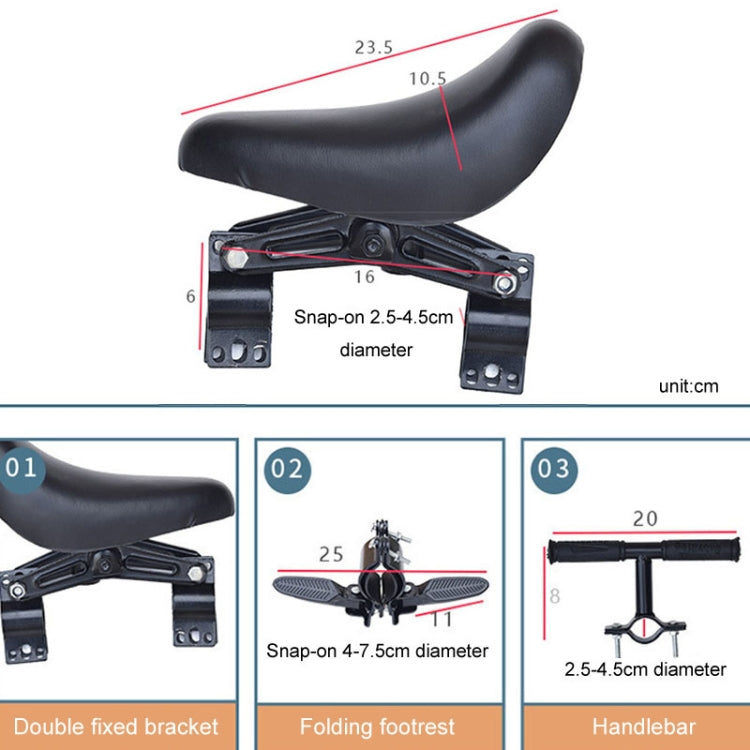 Bicycle Front Mounted Child Seat Kit Mountain Bike Baby Safety Seat