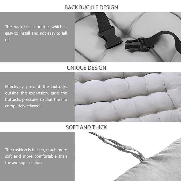 Home Soft Lounger Cushion Garden Fabric Backrest Rattan Chair Cushion