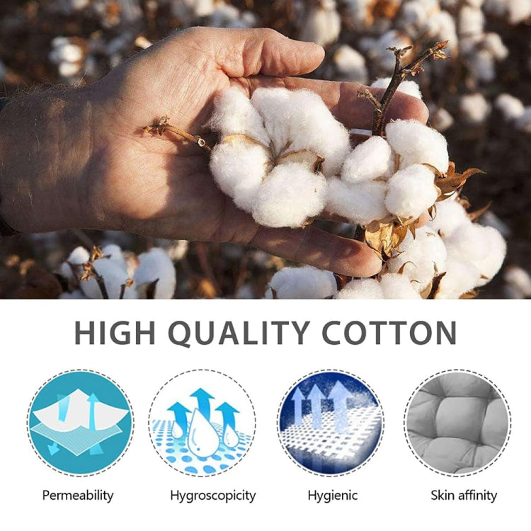 Home Soft Lounger Cushion Garden Fabric Backrest Rattan Chair Cushion