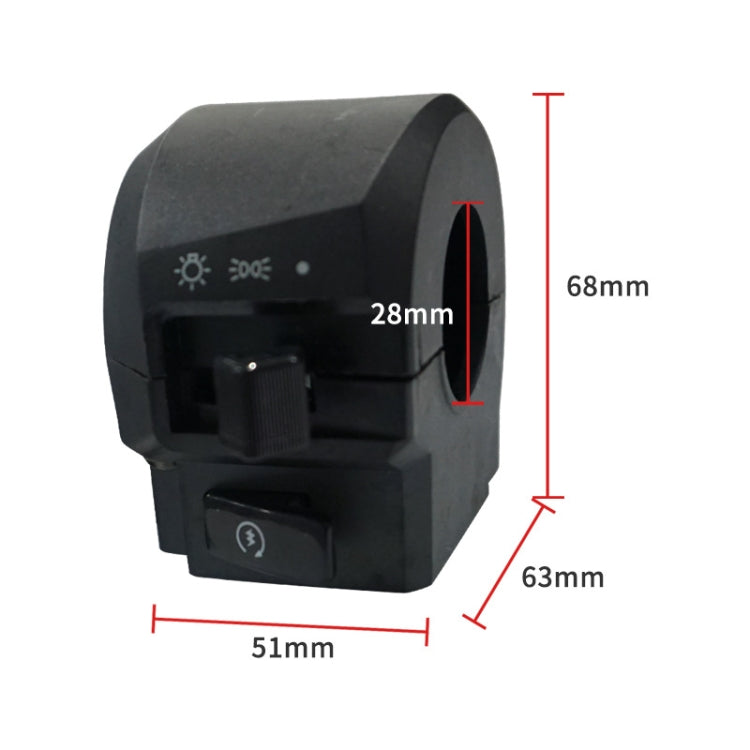 For Yamaha YBR125 Motorcycle Modification Left and Right Handlebar Switch Assembly